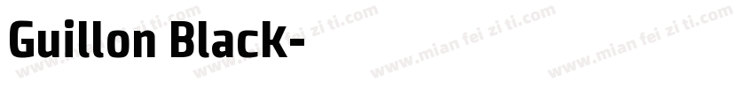 Guillon Black字体转换